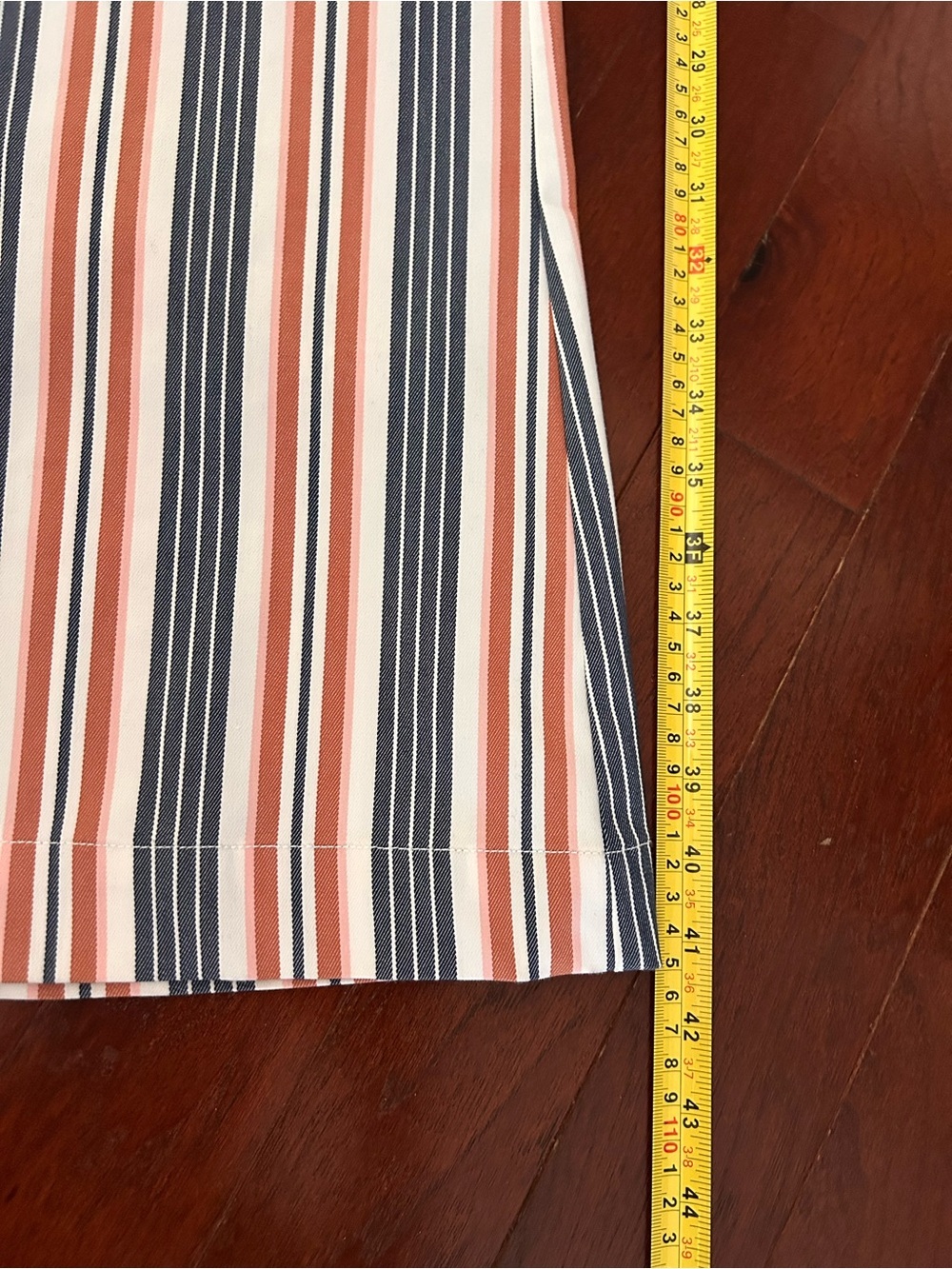 Anthropologie Low-Rise Striped Flare Pants Size 6 excellent - Picture 6 of 13